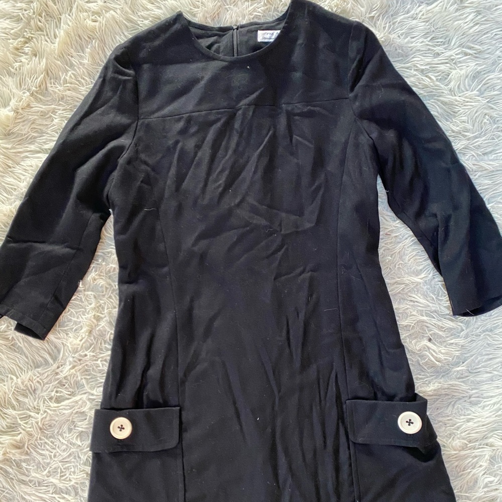 RAG AND BONE FLOWY BLACK DRESS WITH POCKETS